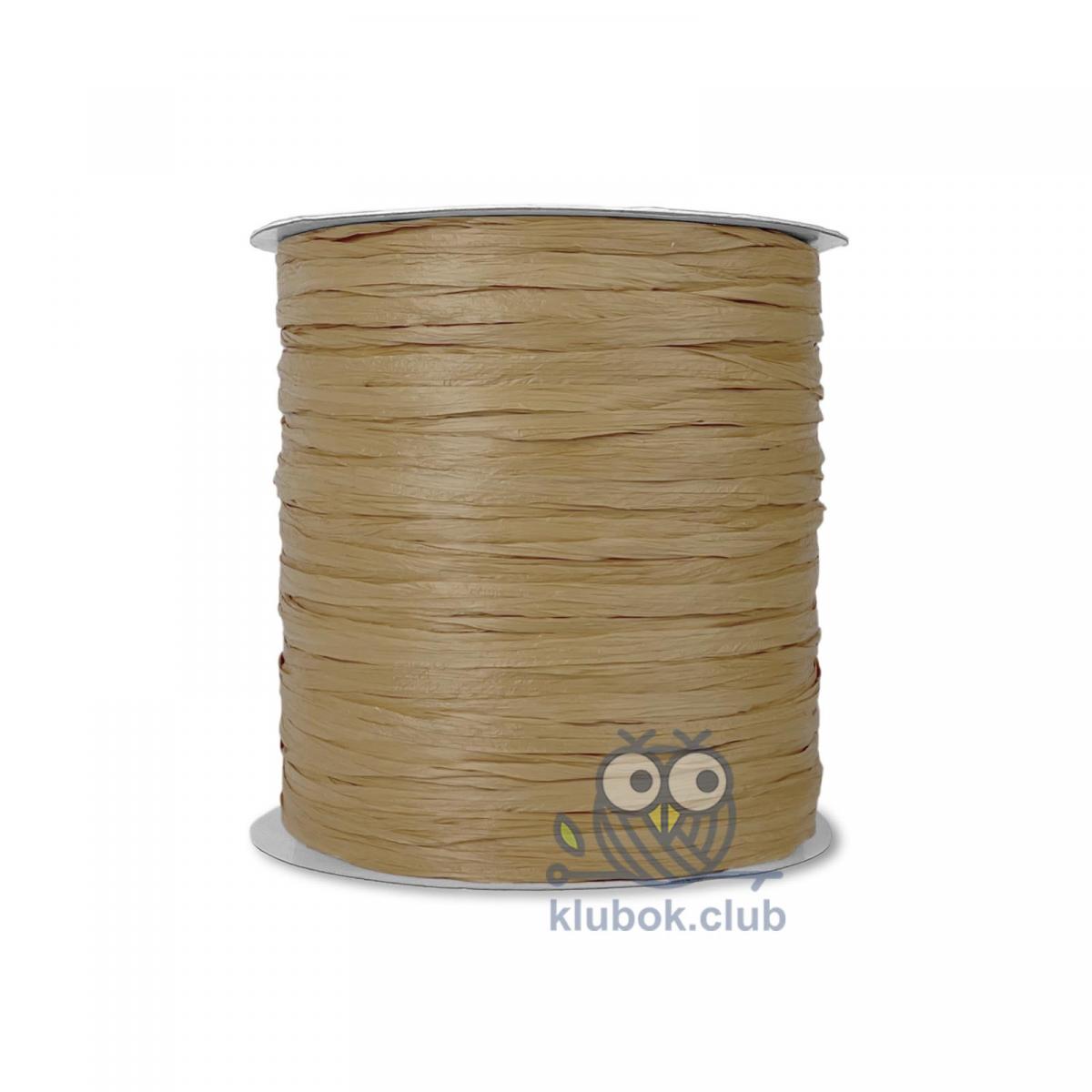 Пряжа рафия Wellmay Raffia Ispie цвет 187A, Kraft, Крафт купить в klubok.club