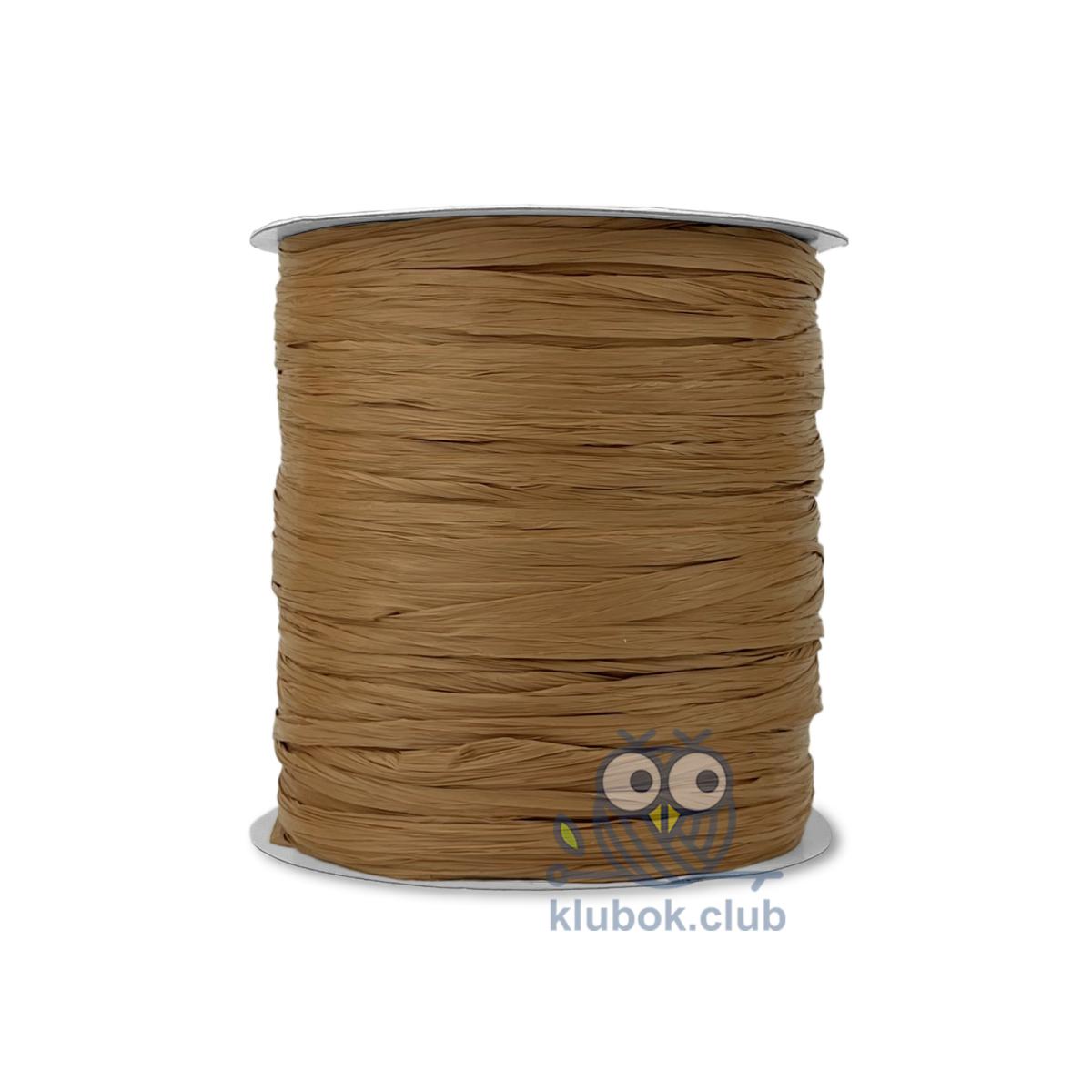 Пряжа рафия Wellmay Raffia Ispie цвет 7498703, Wood (Дерево)