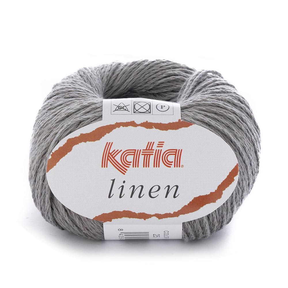 Пряжа Katia Linen цвет 025, Бежево - серый