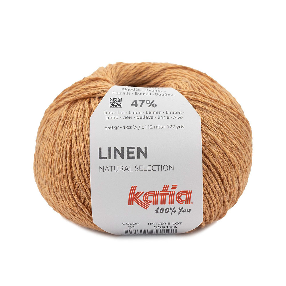 Пряжа Katia Linen цвет 031, Светлый лосось