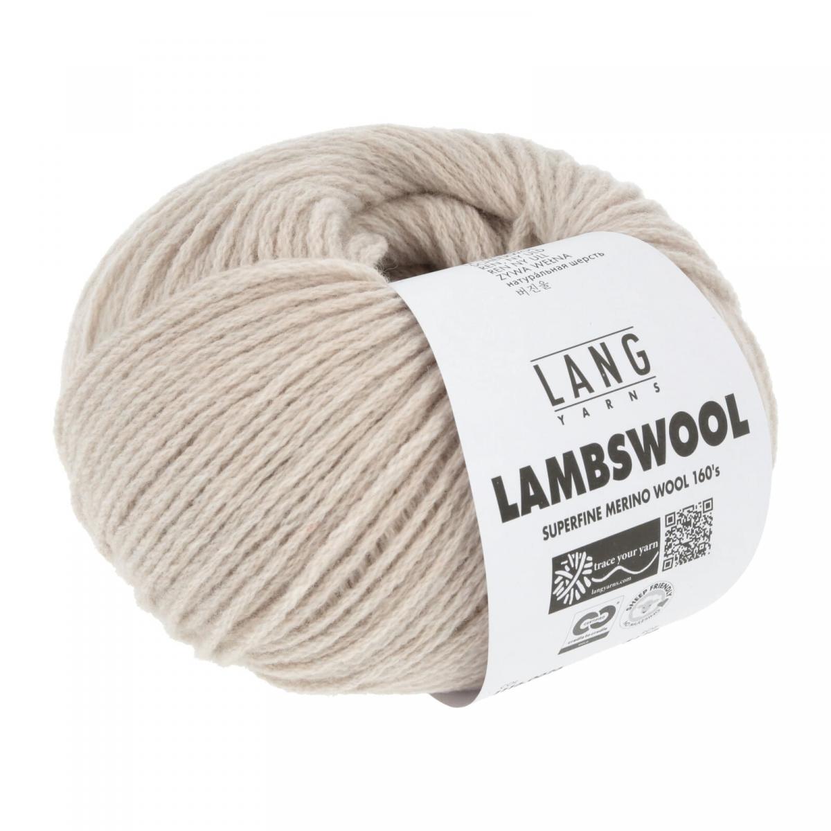 Пряжа Lang Yarns Lambswool цвет 0026, Топленое молоко