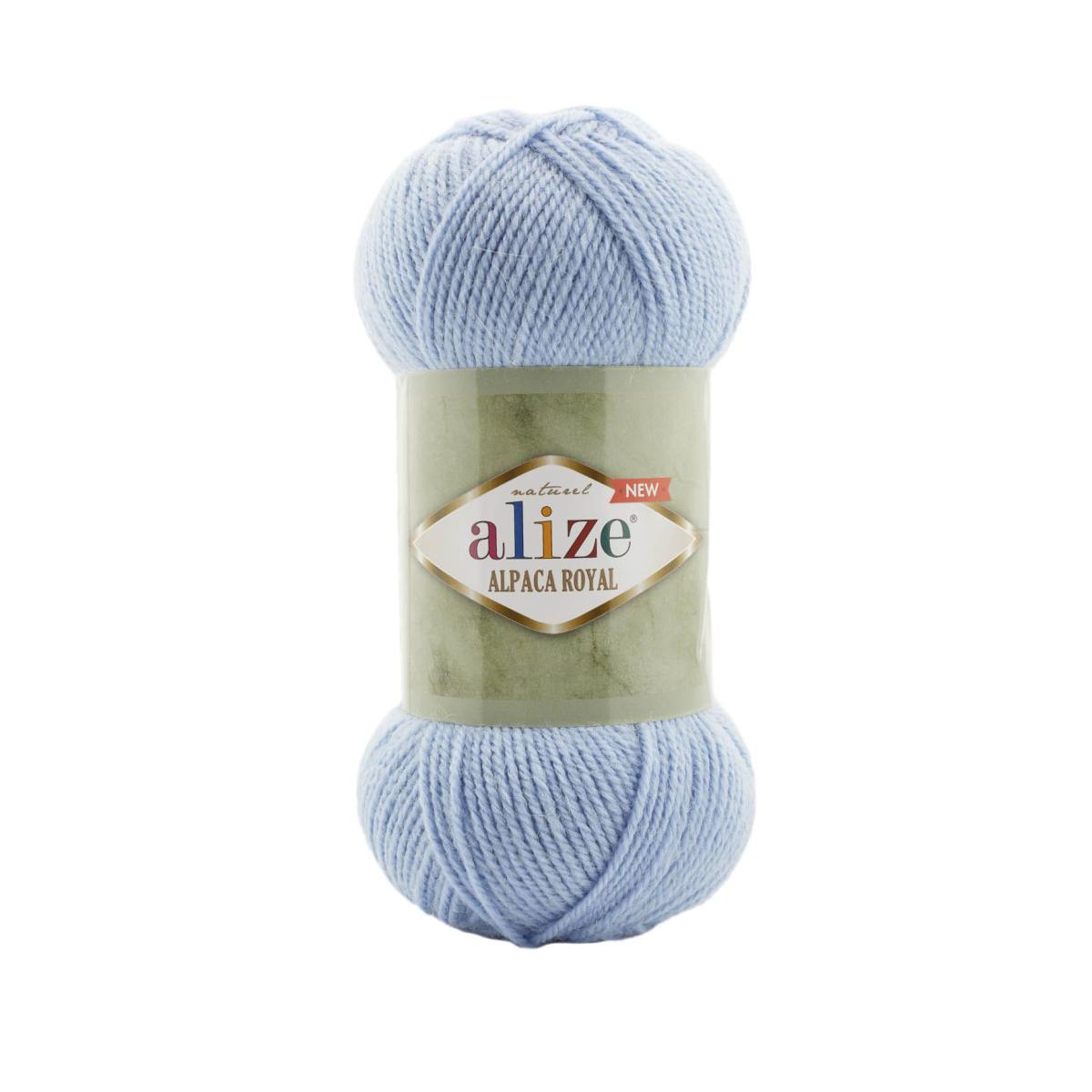 Пряжа Alize Alpaca Royal New цвет 356, Голубая луна