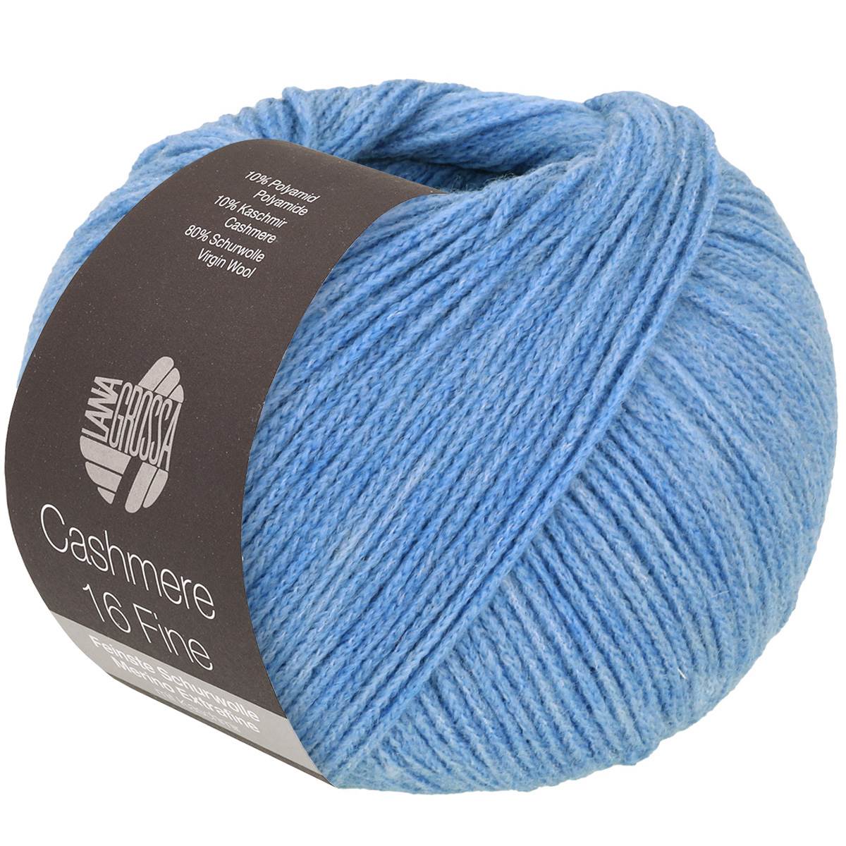 Пряжа Cashmere 16 Fine цвет 052, Голубой