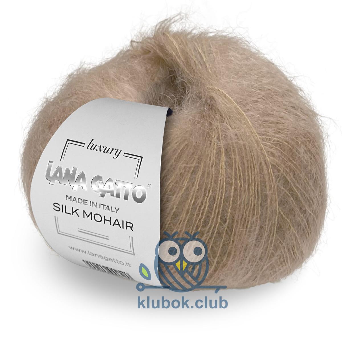 Пряжа Lana Gatto Silk Mohair цвет 30139, Темно - бежевый