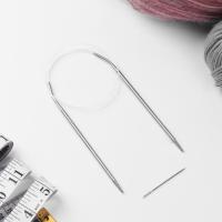 Спицы круговые, с пластиковой леской и иглой, длина 80 см от Art Uzor knitting - купить по отличной цене!