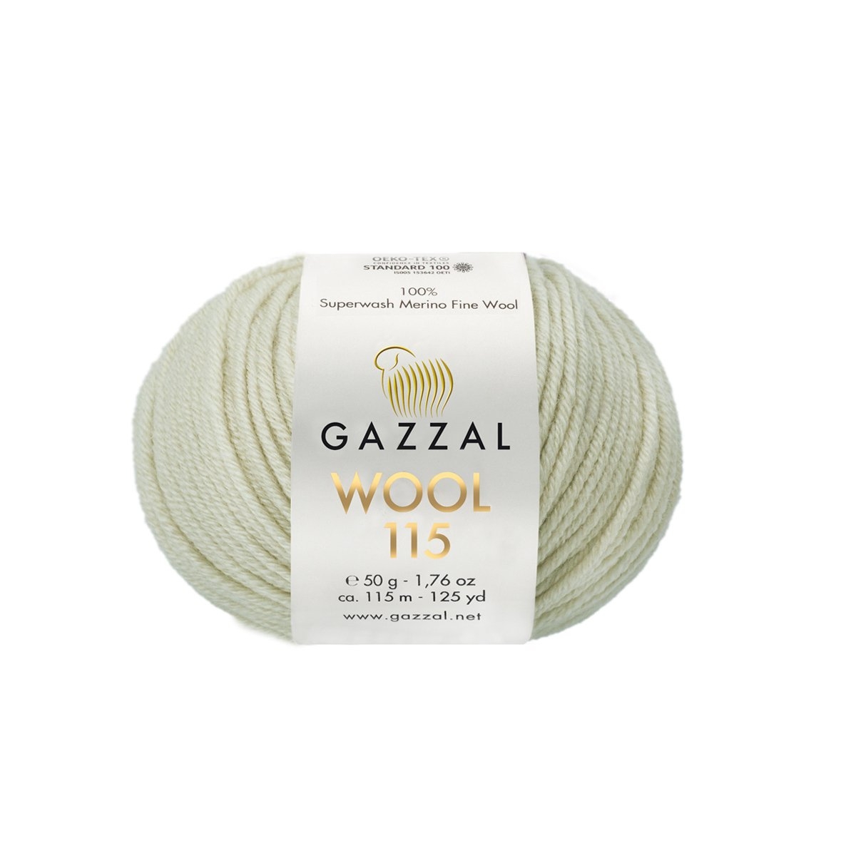 Пряжа Gazzal Wool 115 цвет 3302, Льняной