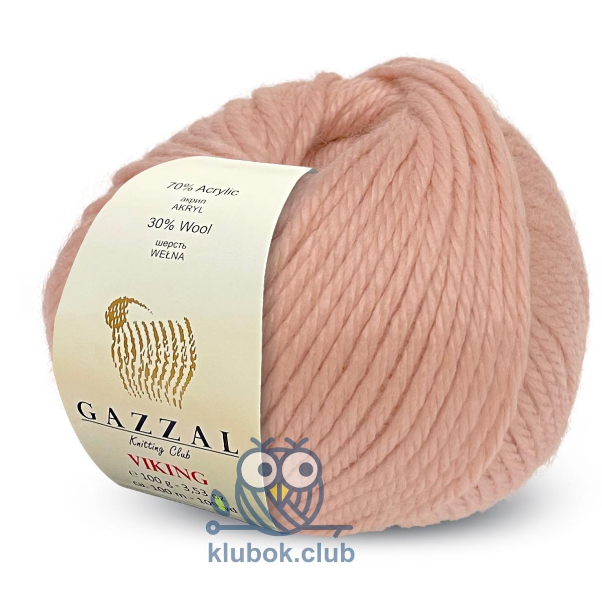 Пряжа Gazzal Viking цвет 4030, Розовый персик