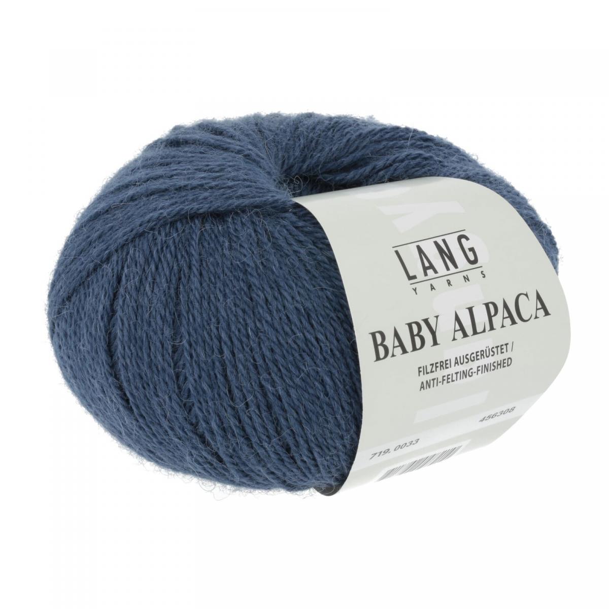 Пряжа Lang Yarns Baby Alpaca цвет 0033, Джинс
