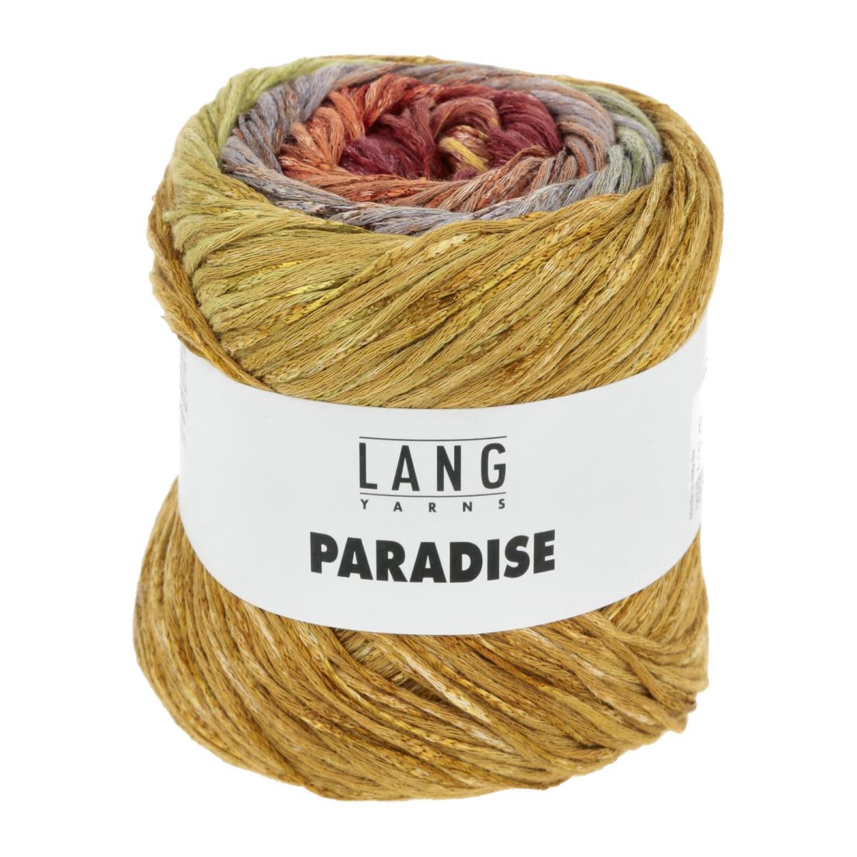 Пряжа Lang Yarns Paradise Wool Addicts цвет 0011, Желтый / охра / оранжевый / бордо / зеленое яблоко / светлая сирень