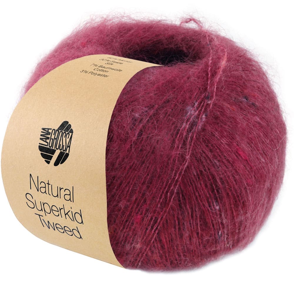 Пряжа Natural Superkid Tweed цвет 612, Ориент красный
