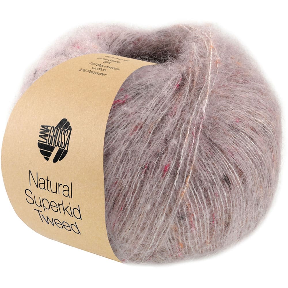 Пряжа Natural Superkid Tweed цвет 622, Розово - бежевый