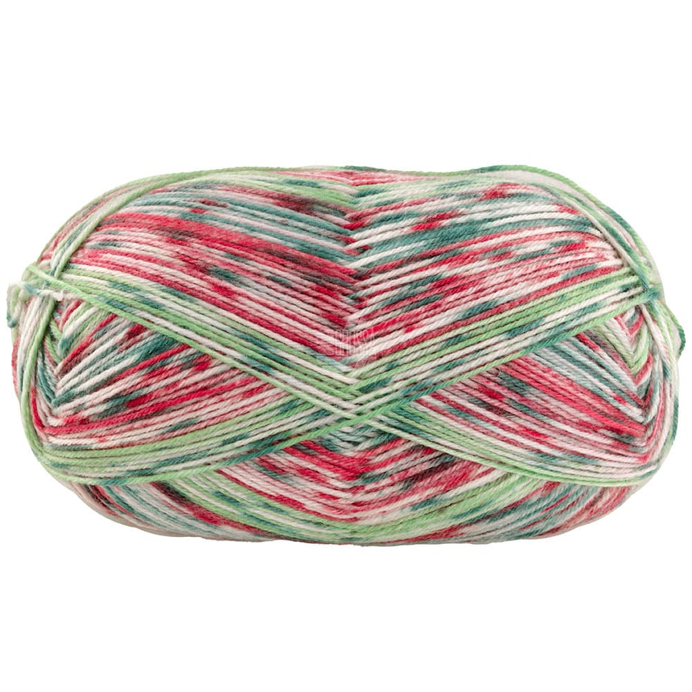 Пряжа Meilenweit 100g Merino Christmas цвет 6793
