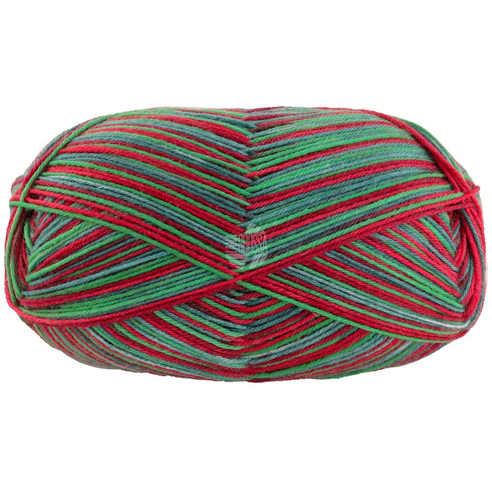 Пряжа Meilenweit 100g Merino Christmas цвет 6790