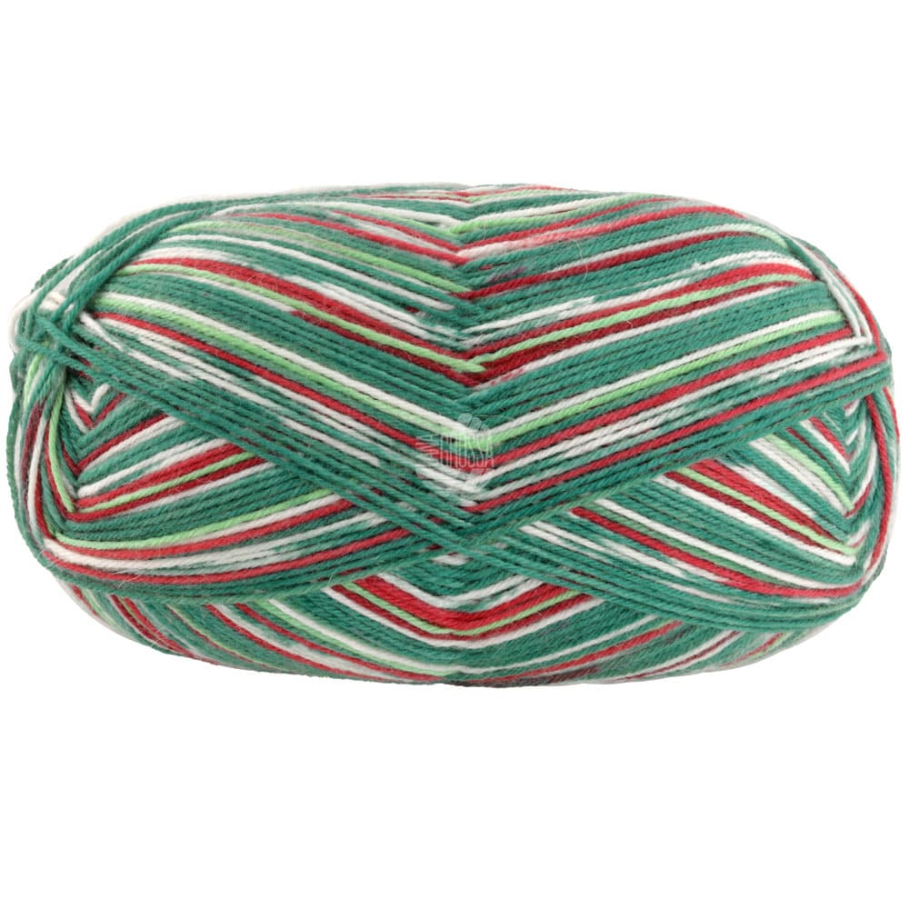 Пряжа Meilenweit 100g Merino Christmas цвет 6791