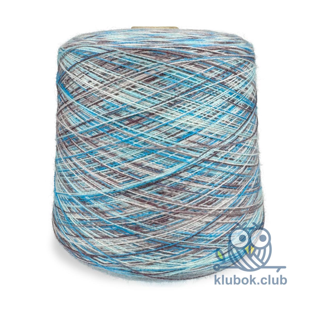 Пряжа на бобинах Profilo Меринос Стампа (Merinos Stampa) 9235, Stampa azzurro, Принт светло - голубой в интернет-магазине klubok.club