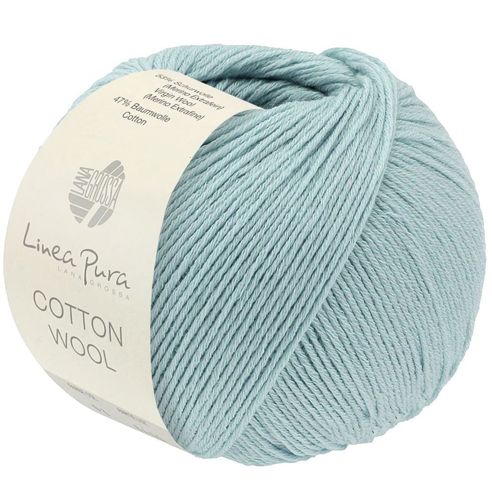 Пряжа Cotton Wool (Linea Pura) цвет 032, Светло - бирюзовый