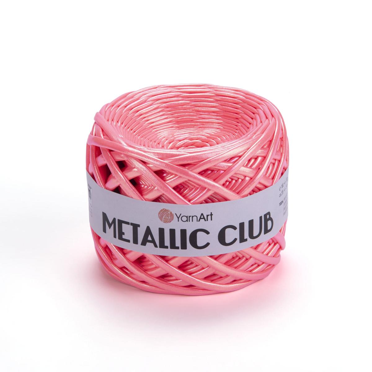 Пряжа Metallic Club от YarnArt цвет 8123, Розовый металлик