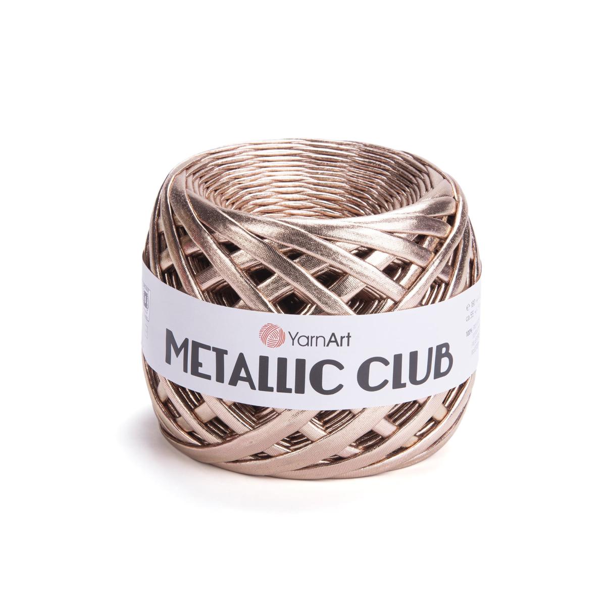 Пряжа Metallic Club от YarnArt цвет 8125, Бежевый металлик