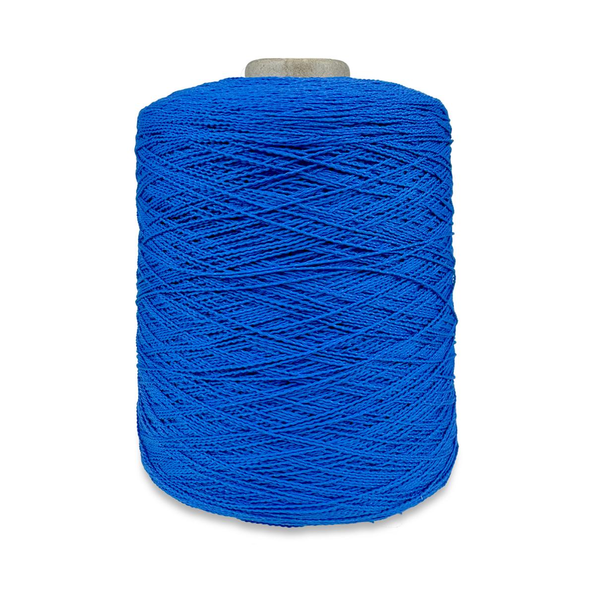 Пряжа Moka Lineapiu 211522, Bleu Gitane, Синий фактурная хлопковая букле 