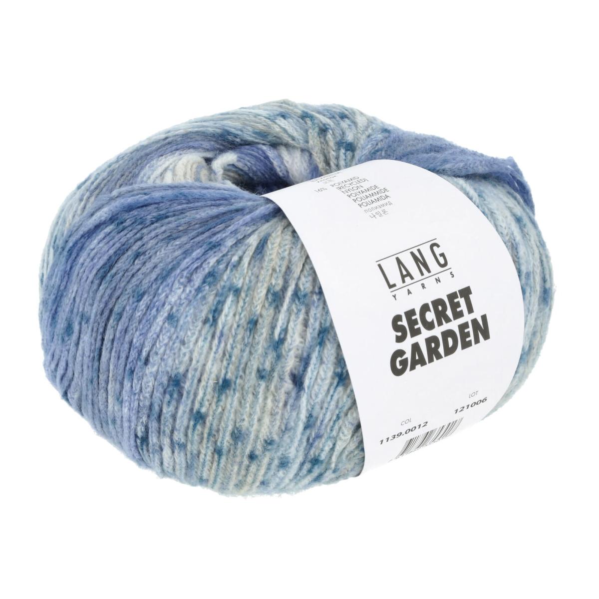 Пряжа Lang Yarns Secret Garden цвет 0012, Сирень / голубой / джинс  / беж