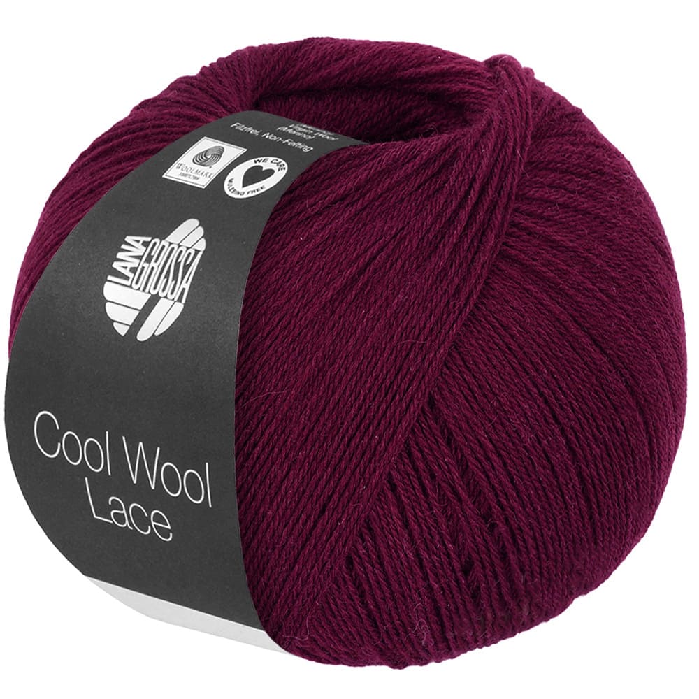 Пряжа Cool Wool Lace цвет 060, Бордо
