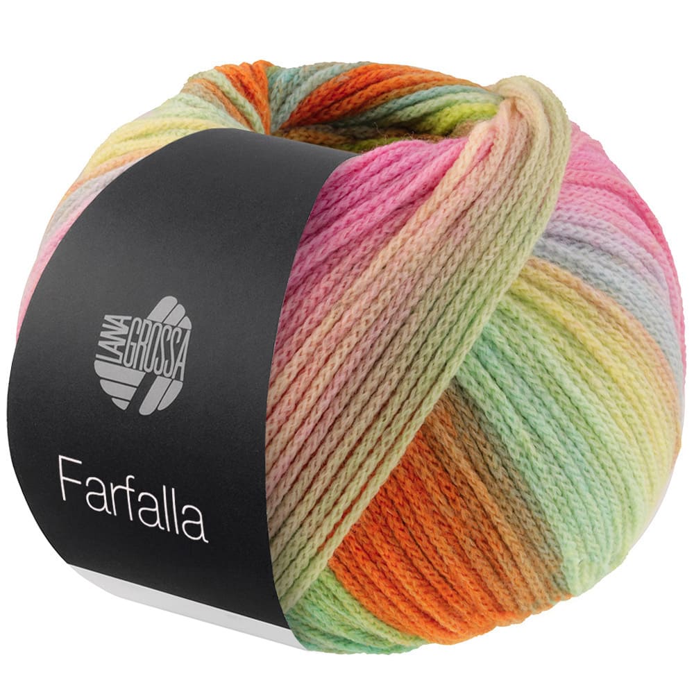 Пряжа Farfalla цвет 05, Абрикос / оранжевый / пинк / розовый / фисташка / светло-зеленый / мятно-зеленый / озеро / светло-же