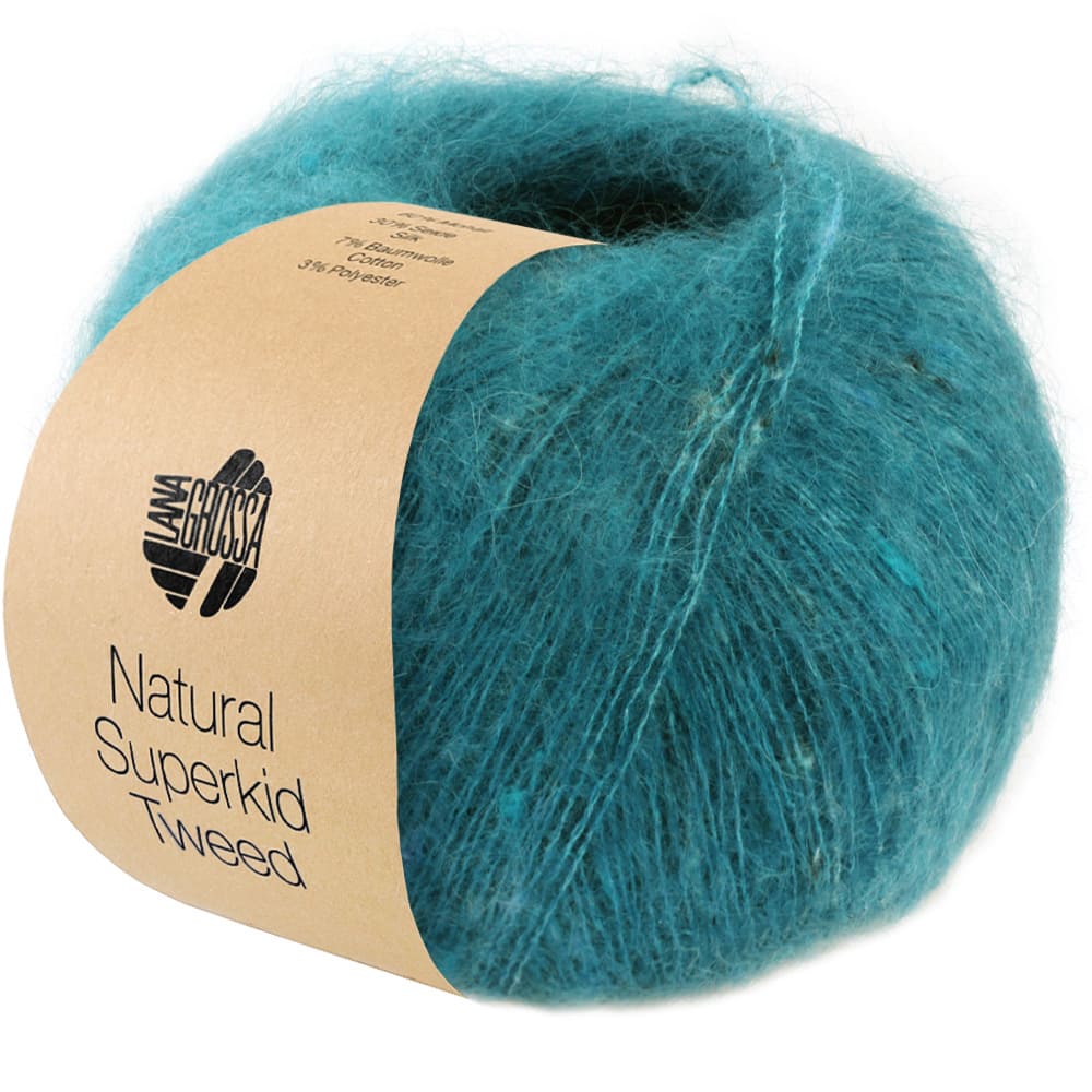 Пряжа Natural Superkid Tweed цвет 631, Бирюзовый