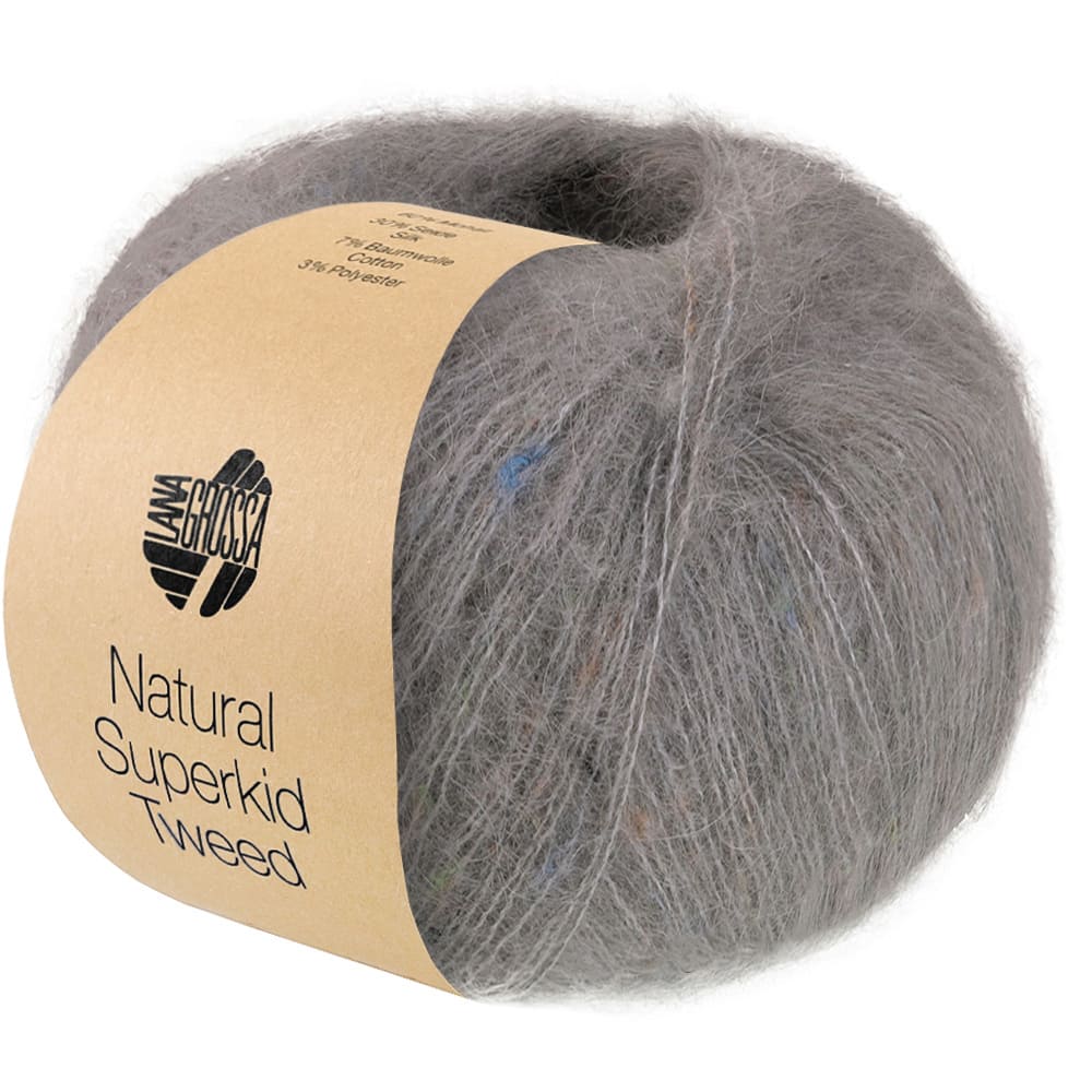 Пряжа Natural Superkid Tweed цвет 636, Серый