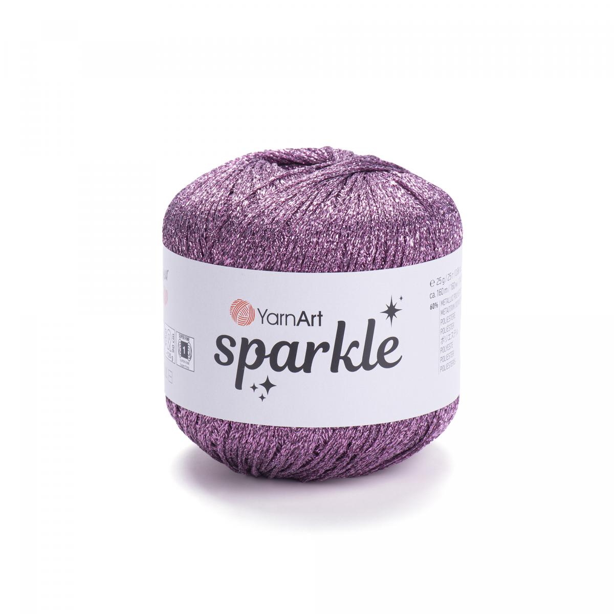 Пряжа Sparkle от YarnArt цвет 1334, Сирень люрекс