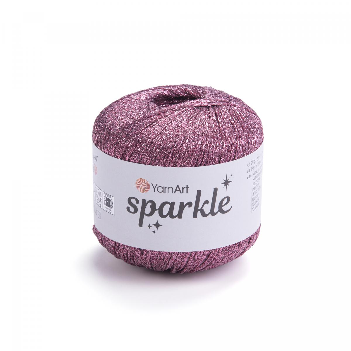 Пряжа Sparkle от YarnArt цвет 1336, Пыльная роза люрекс