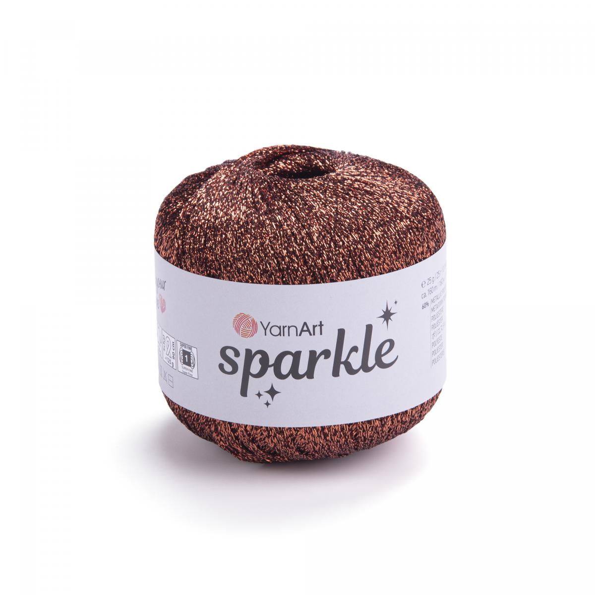 Пряжа Sparkle от YarnArt цвет 1351, Бронза люрекс