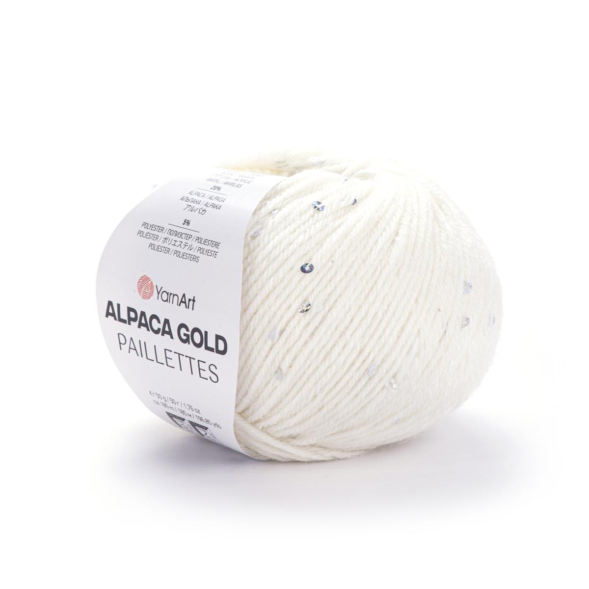 Пряжа Alpaca Gold Paillettes от YarnArt 