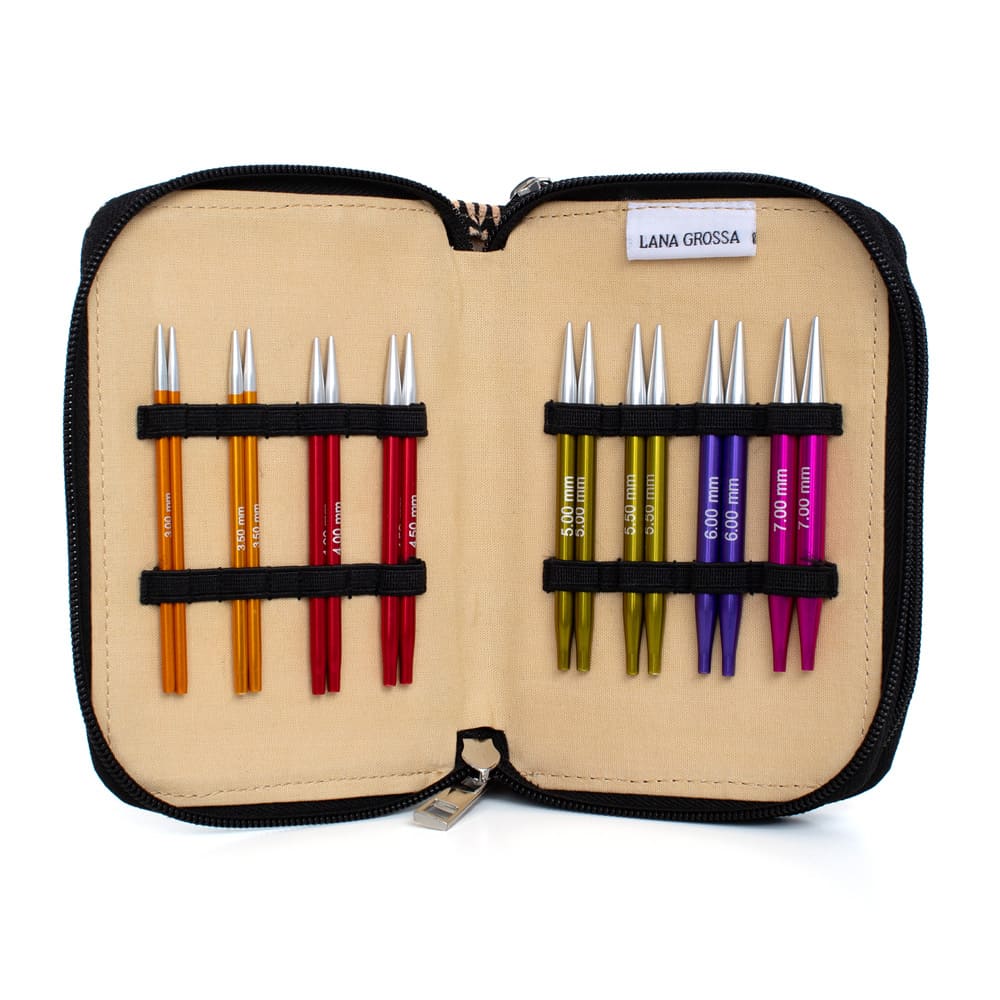 Набор укороченных спиц Lana Grossa Rainbow 8,5 см