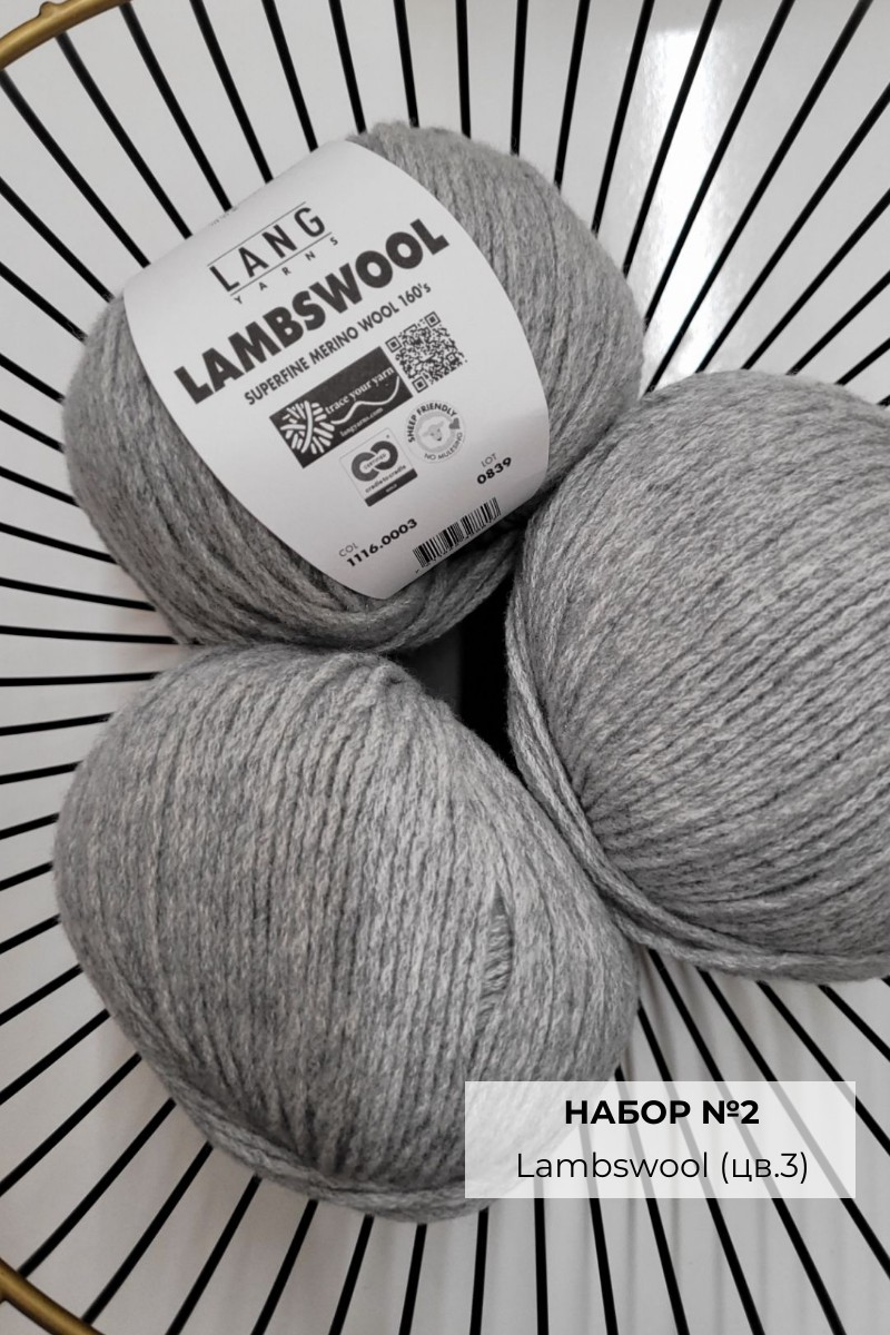 Набор для вязания — мешочек с пряжей и спицами