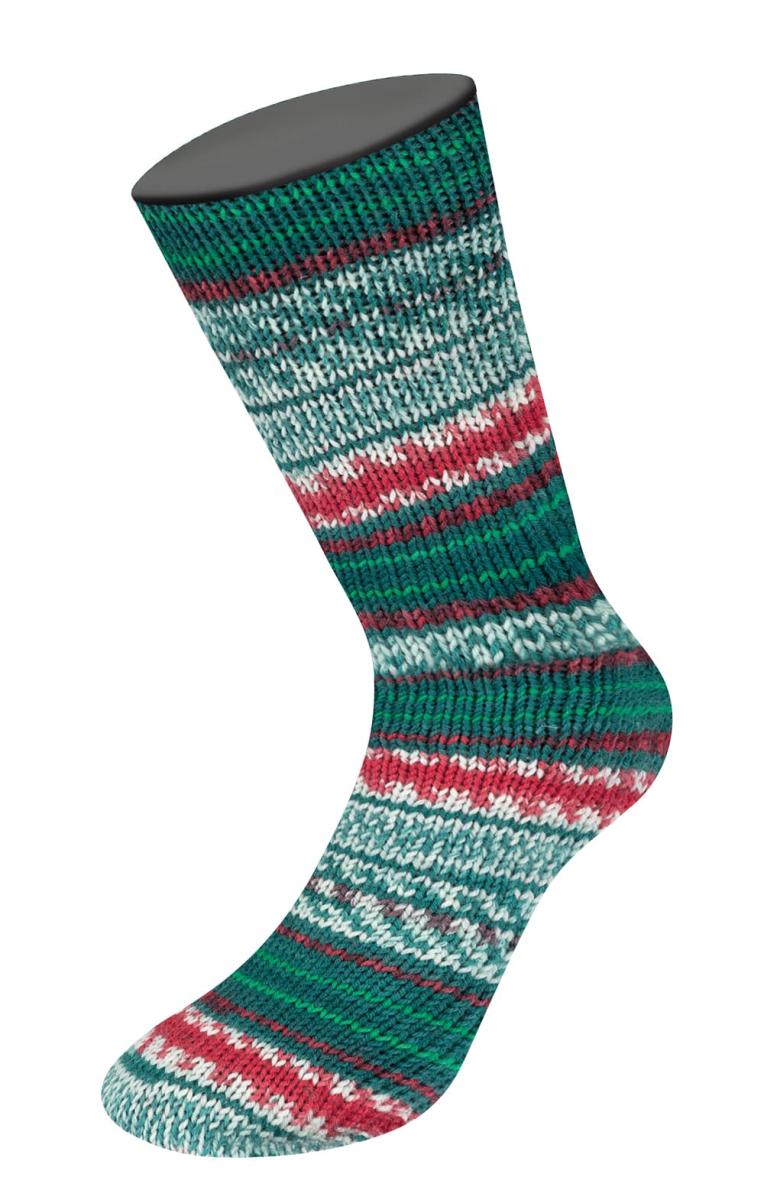 Пряжа Meilenweit 100g Merino Christmas цвет 6800