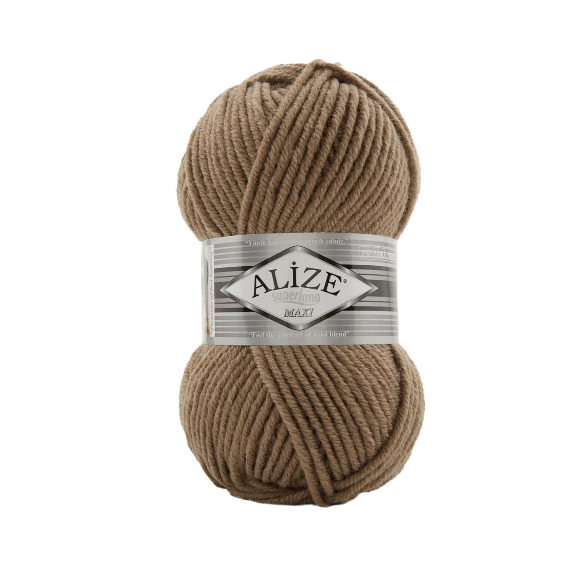 Пряжа Alize Superlana Maxi цвет 991, Капучино