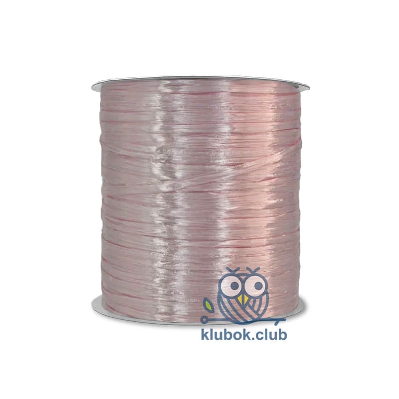 Пряжа рафия Wellmay Raffia Ispie цвет 202A, Pinky Ice купить в klubok.club