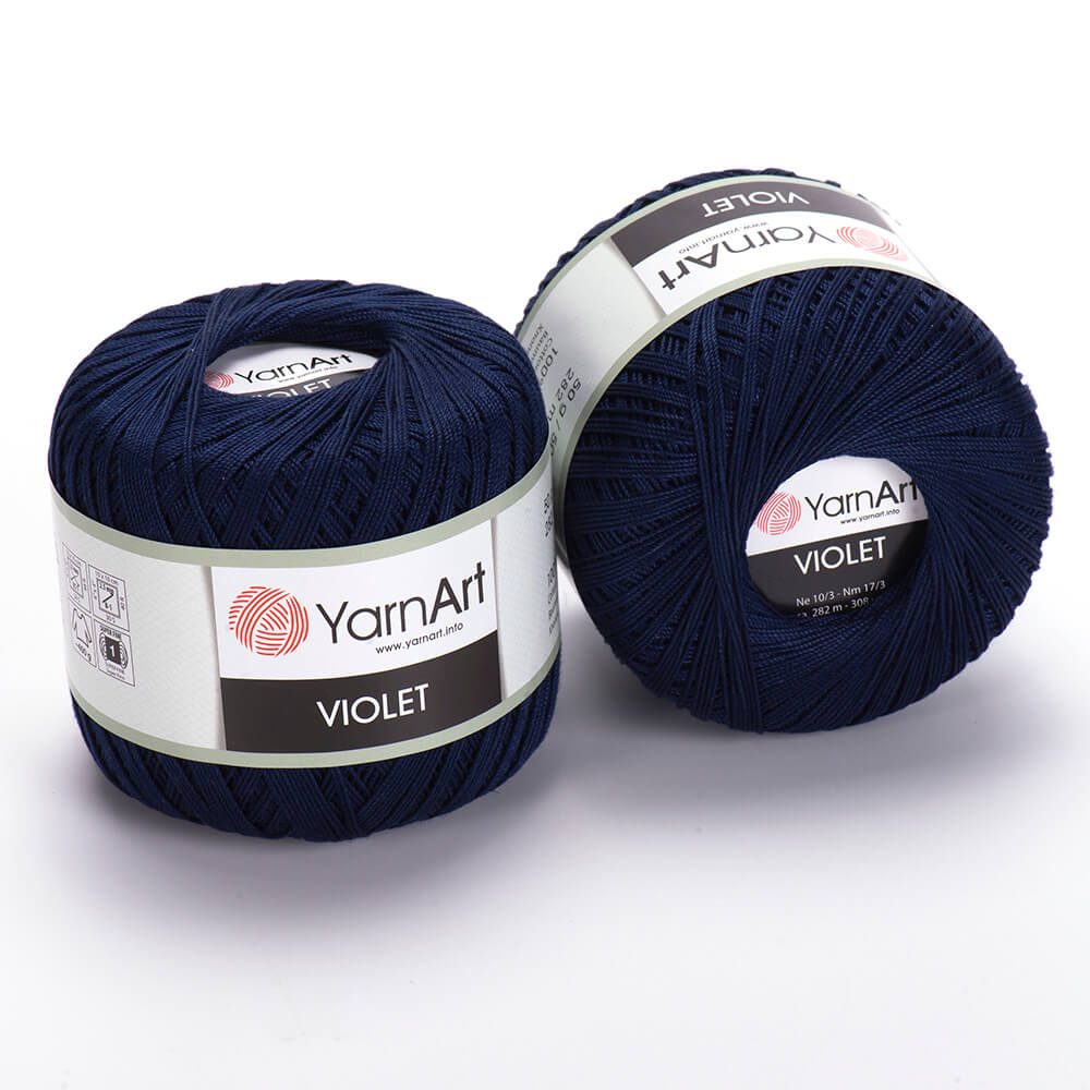 Пряжа Violet от YarnArt цвет 0066, Темно - синий