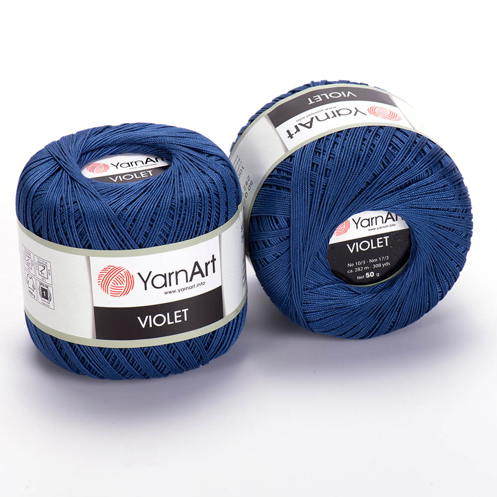 Пряжа Violet от YarnArt цвет 154, Темно - синий