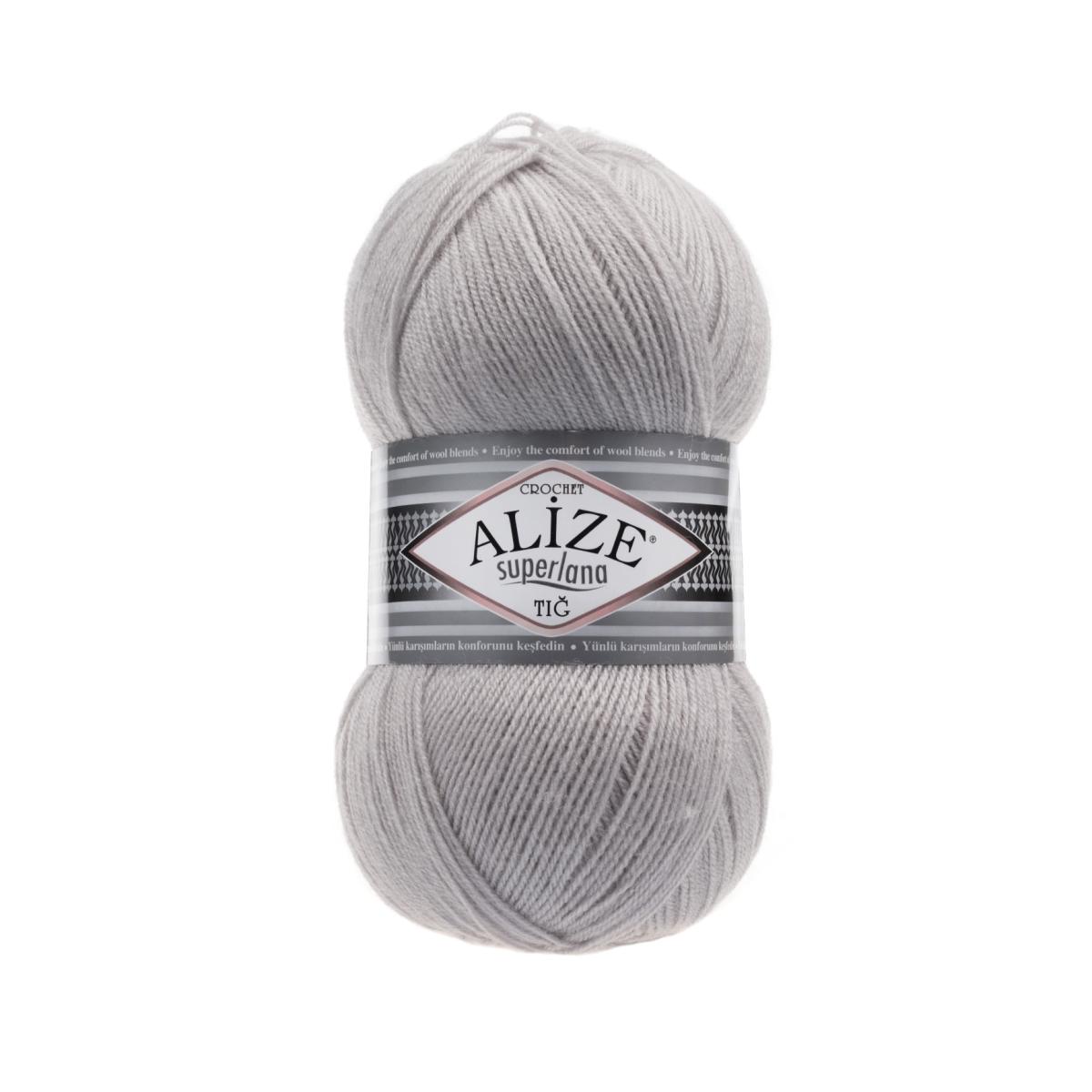 Пряжа Alize Superlana Tig цвет 168, Каменный