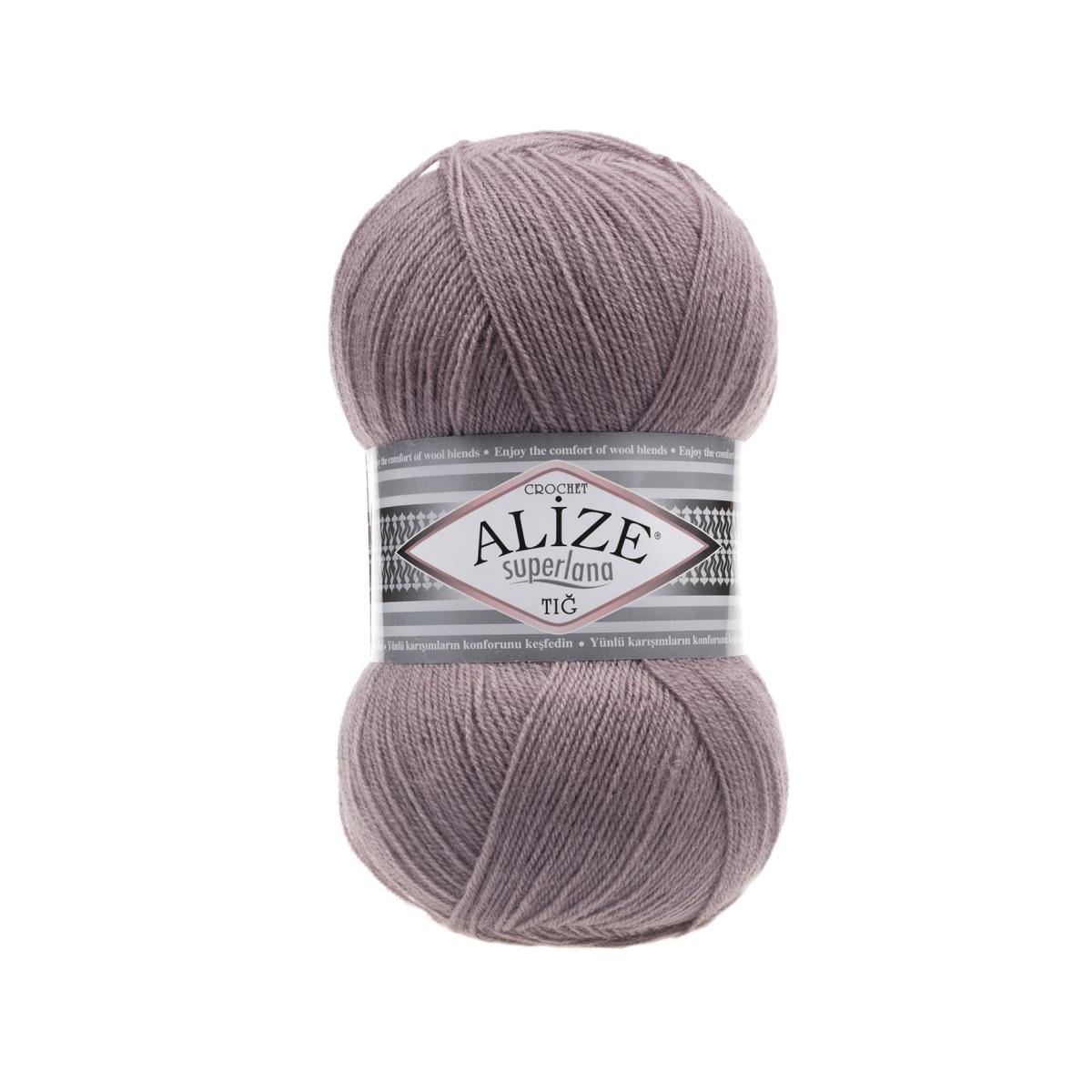 Пряжа Alize Superlana Tig цвет 142, Темно - розовый