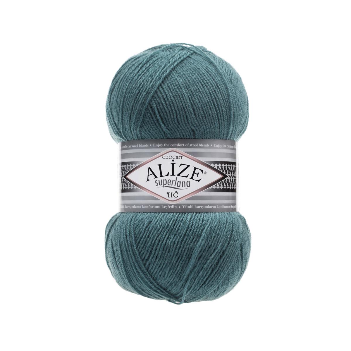 Пряжа Alize Superlana Tig цвет 164, Лазурный