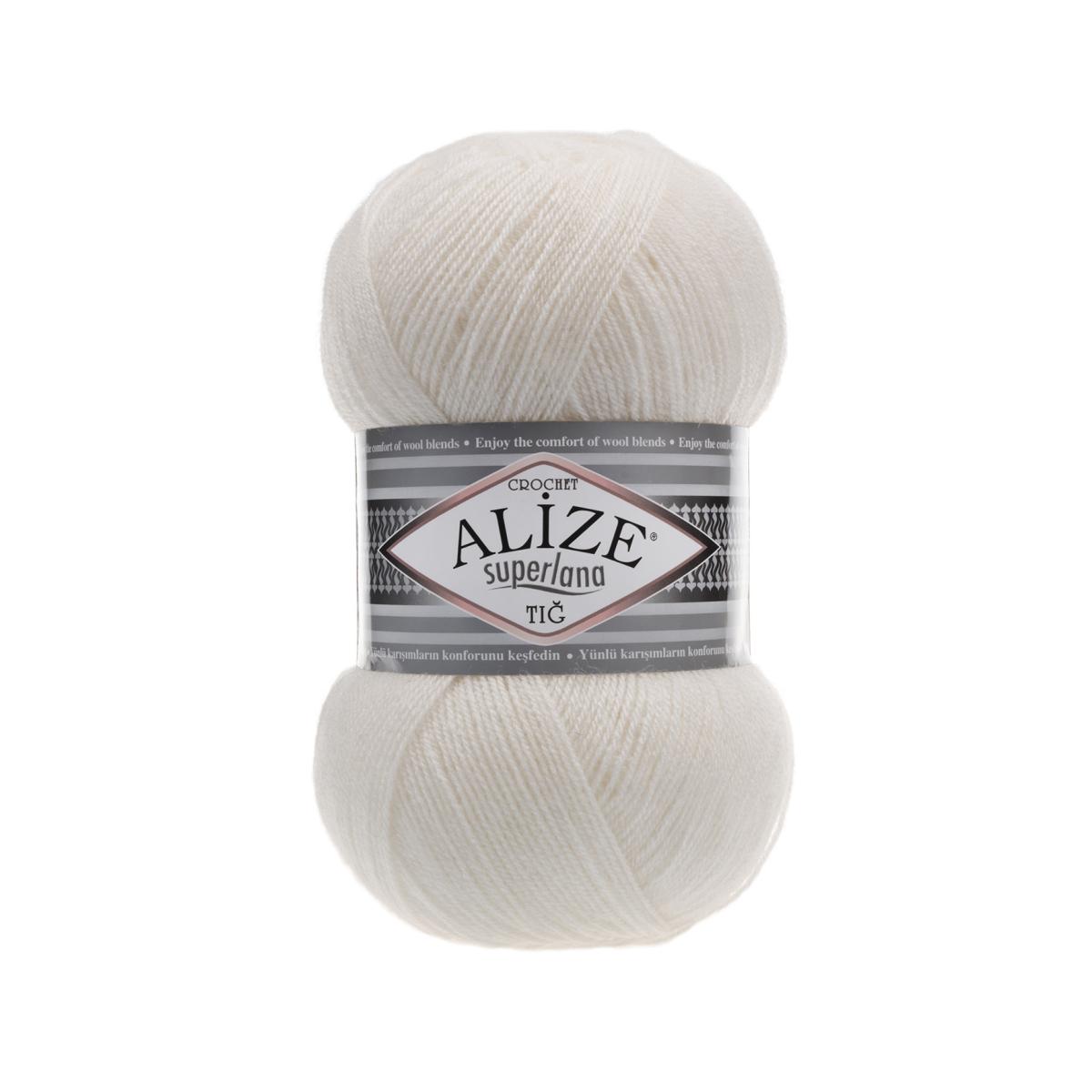 Пряжа Alize Superlana Tig цвет 450, Перламутровый