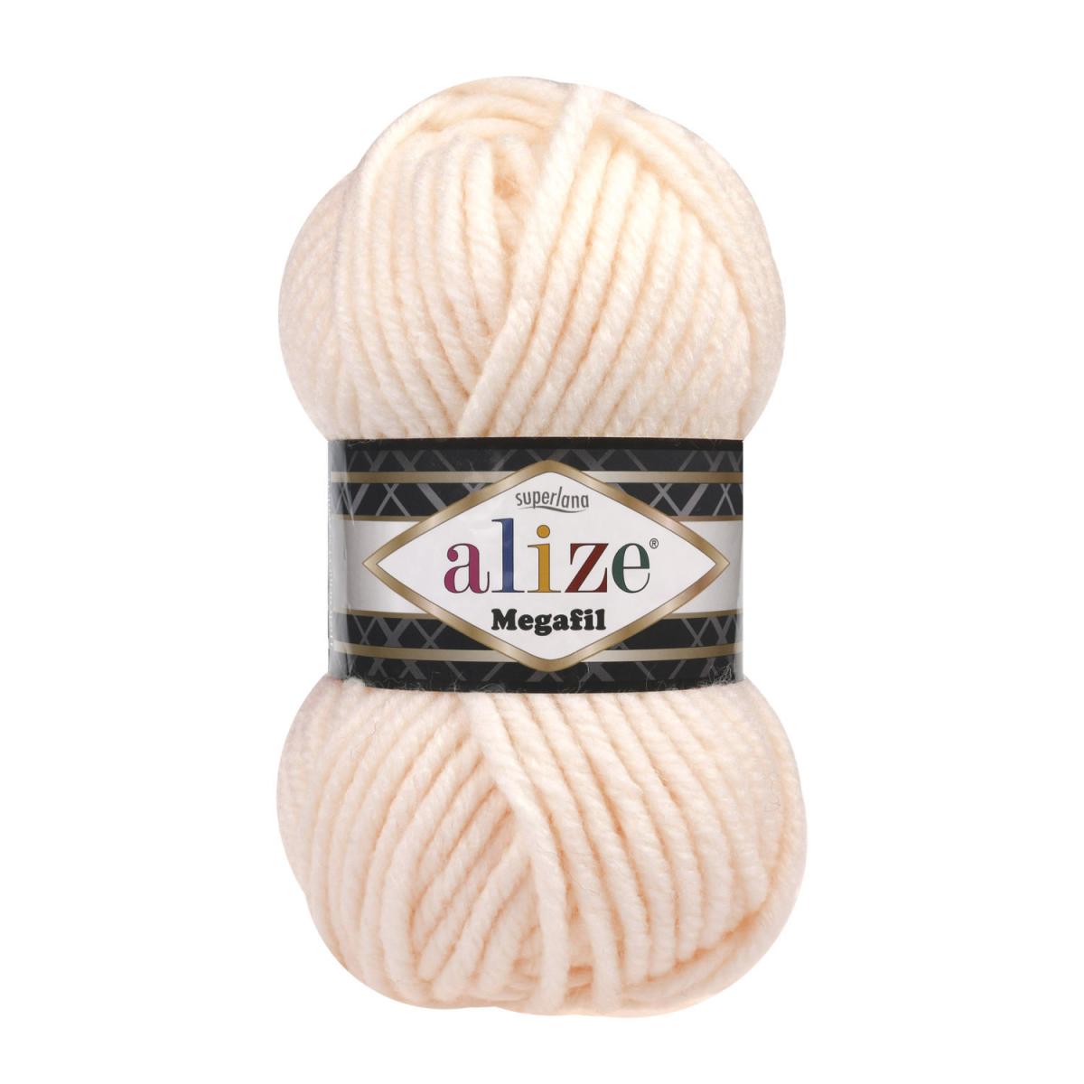Пряжа Alize Superlana Megafil цвет 310, Медовый