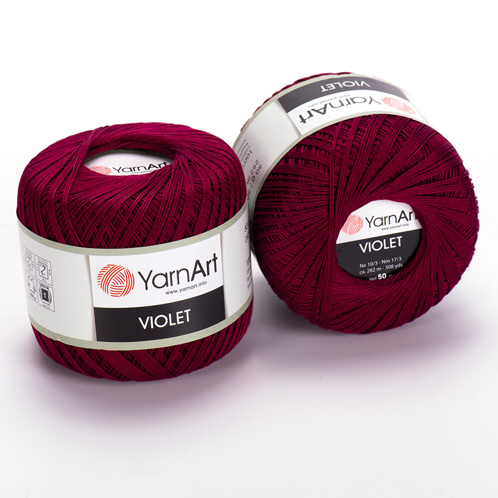 Пряжа Violet от YarnArt цвет 0112, Бордовый