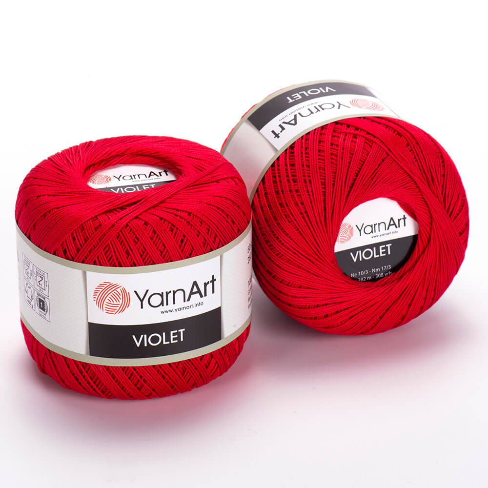 Пряжа Violet от YarnArt цвет 6328, Красный темный
