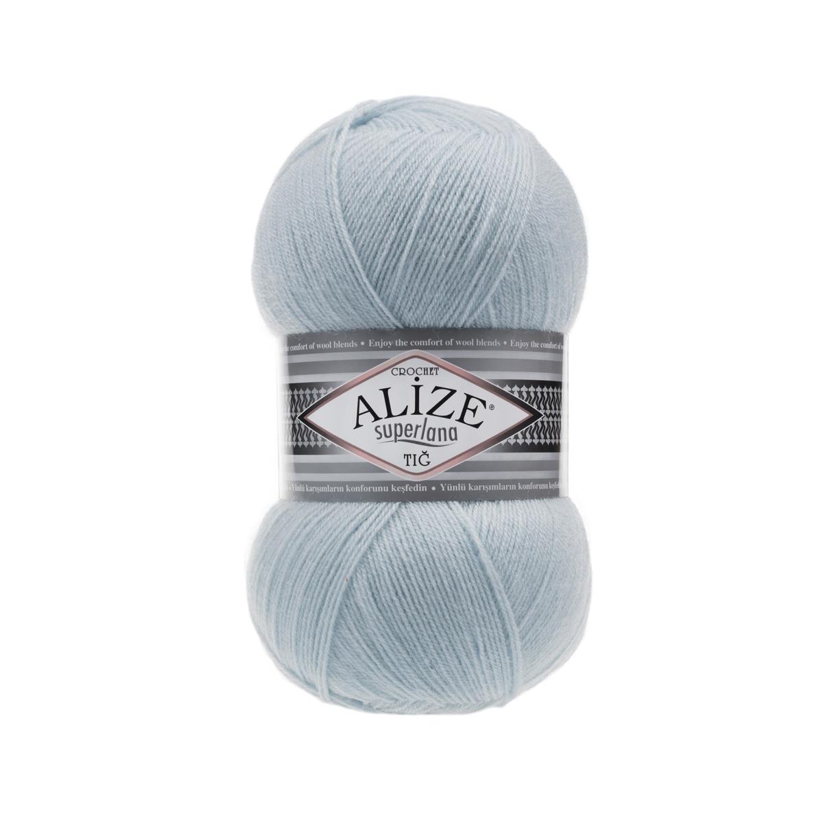 Пряжа Alize Superlana Tig цвет 514, Зимнее небо