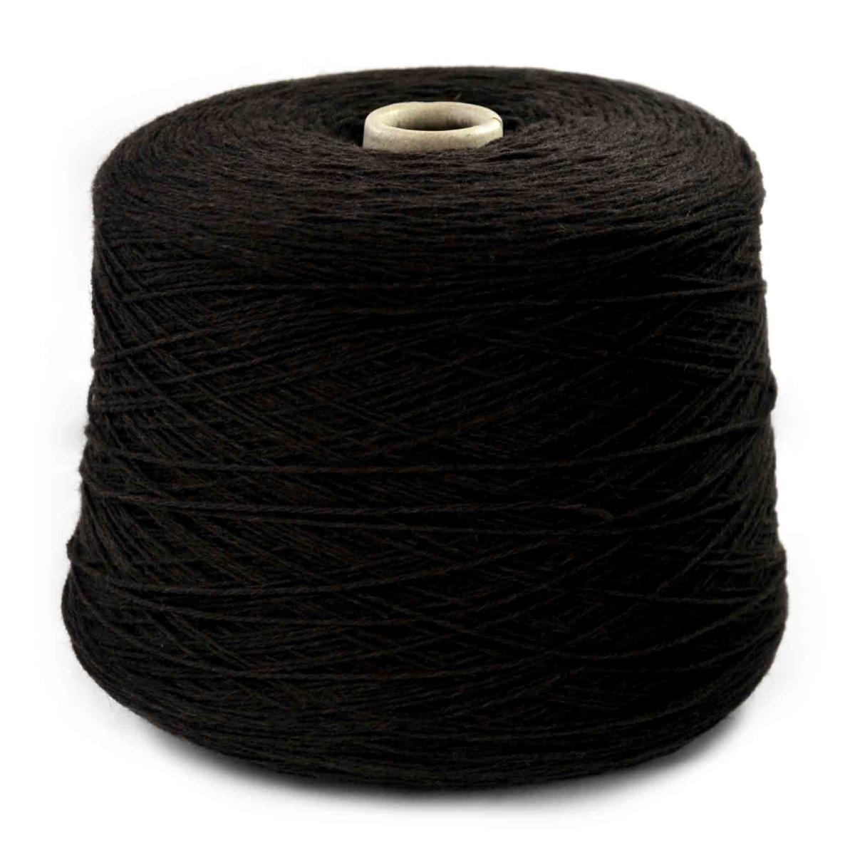 Пряжа в бобинах Linsieme Filati Далан (Dalan) 9999, Темно - коричневый