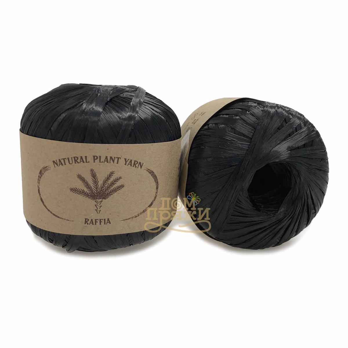 Пряжа Wool sea Raffia Wool sea цвет 003, Черный