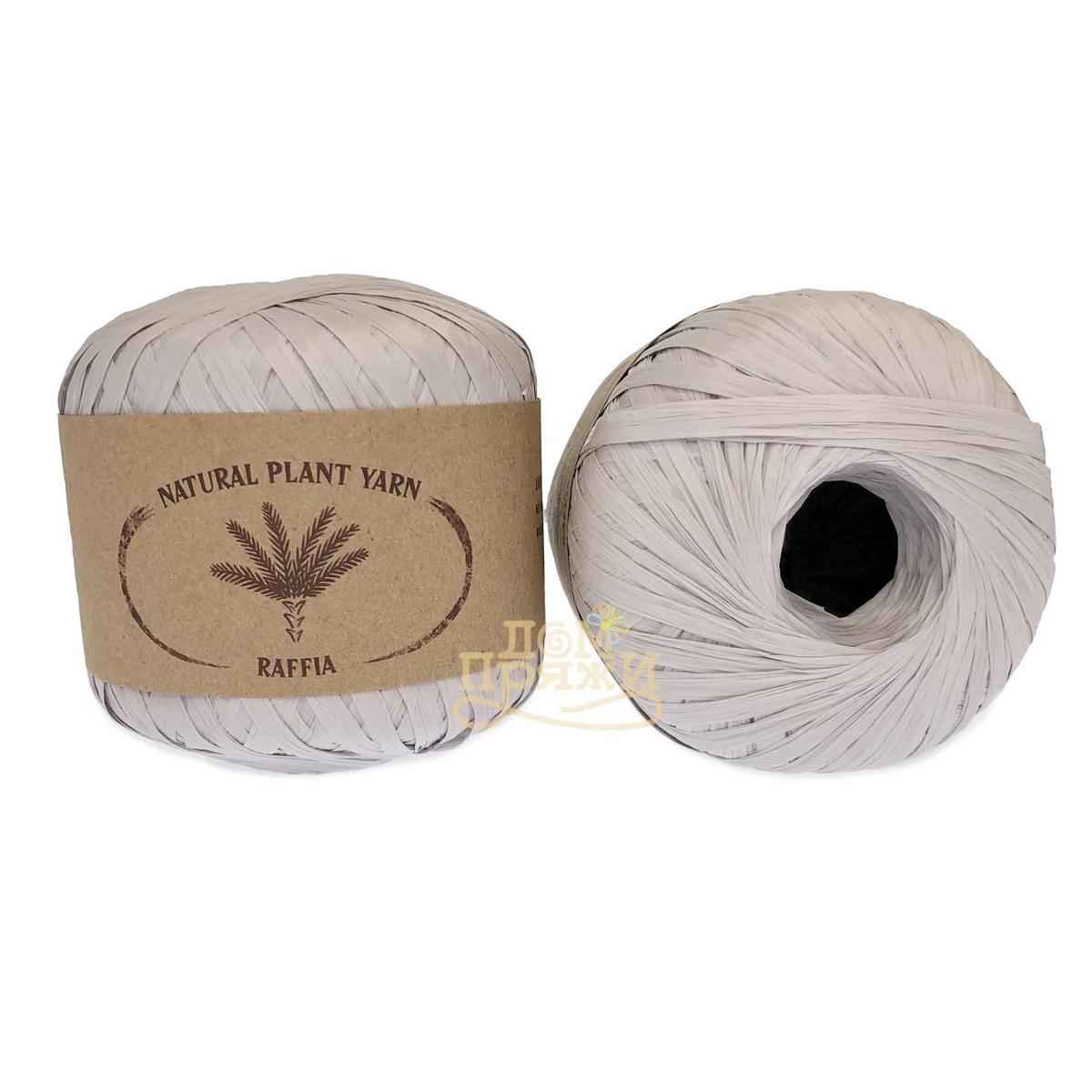 Пряжа Wool sea Raffia Wool sea цвет 008, Серебристый